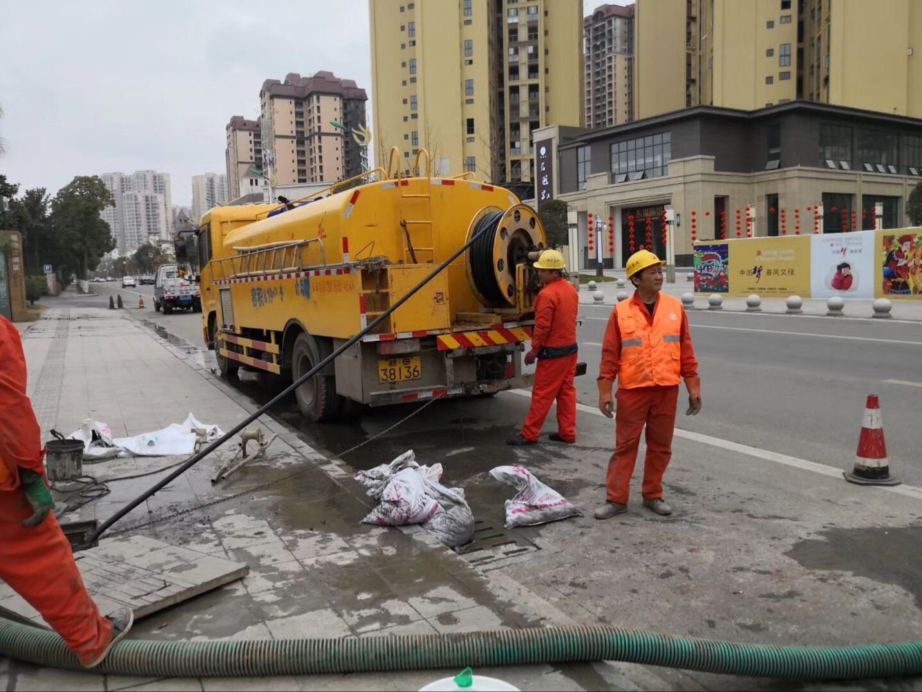 京口排污管道清淤-管道清洗